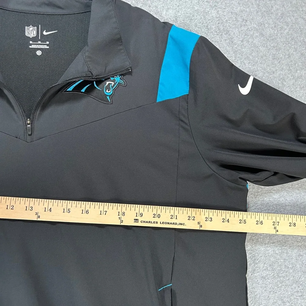 Carolina Panthers Nike Pullover 1/4 Zip Mens XL Black Sporty Athleisure